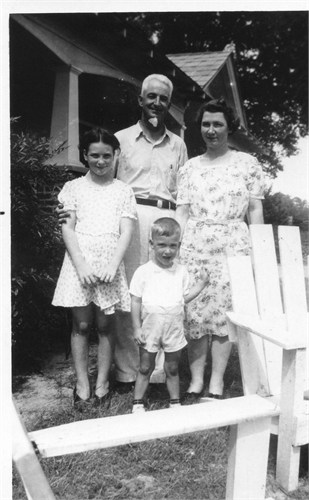 Picture Source: Joanne McMillan - Freeman Kelton Broadwell, Ila Mae Kinlaw Broadwell, (Mack) Kelton McPherson Broadwell and Maitland Ann Broadwell, circa, 1942, Robeson County, NC.